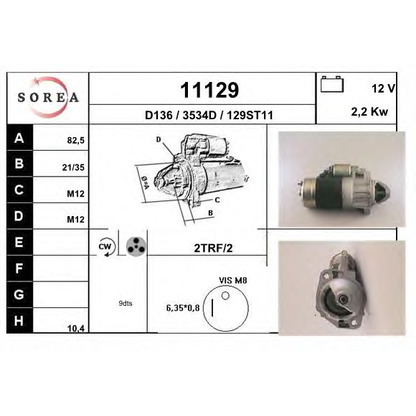 Foto Motorino d'avviamento EAI 11129