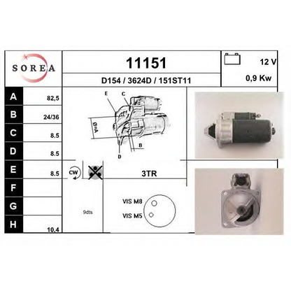 Foto Motorino d'avviamento EAI 11151