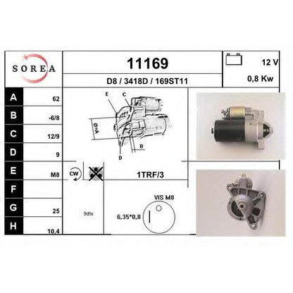 Foto Motor de arranque EAI 11169