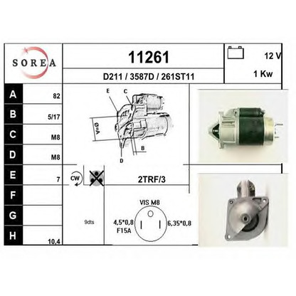 Foto Motor de arranque EAI 11261