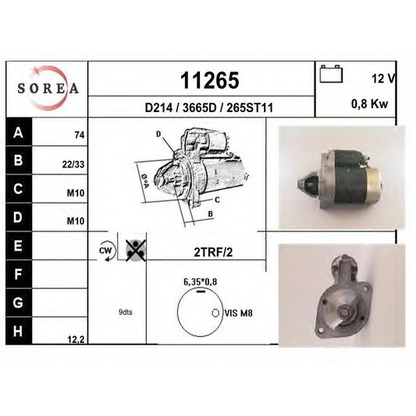 Foto Motorino d'avviamento EAI 11265