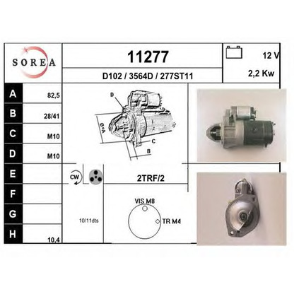 Foto Motor de arranque EAI 11277