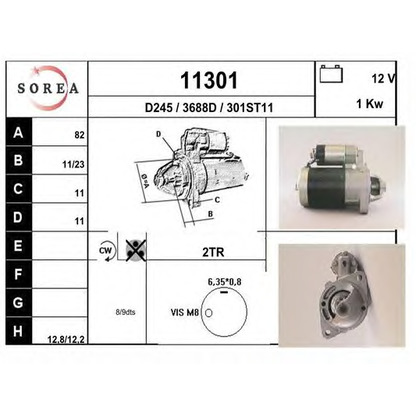 Foto Motor de arranque EAI 11301