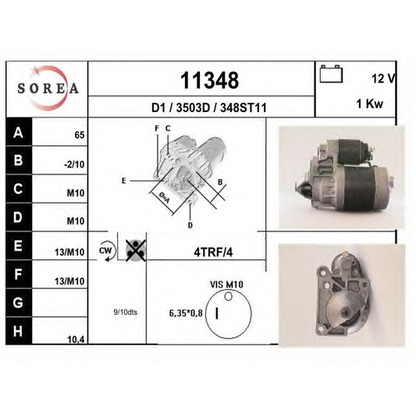 Foto Motorino d'avviamento EAI 11348