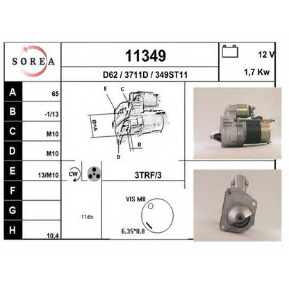 Foto Motorino d'avviamento EAI 11349