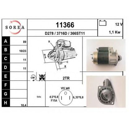 Zdjęcie Rozrusznik EAI 11366