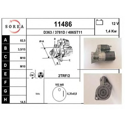 Foto Motorino d'avviamento EAI 11486