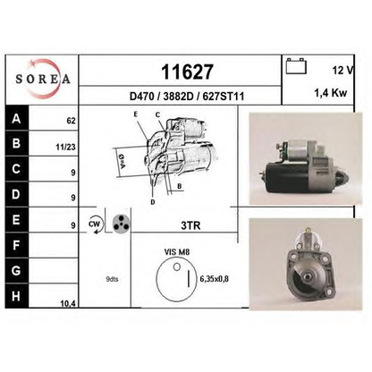 Foto Motorino d'avviamento EAI 11627