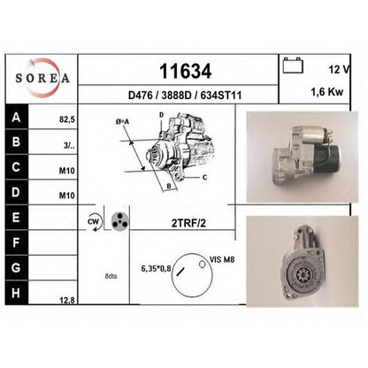 Foto Motorino d'avviamento EAI 11634