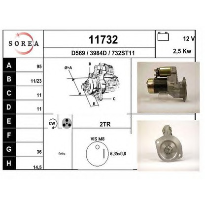 Foto Motor de arranque EAI 11732