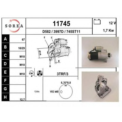 Foto Motorino d'avviamento EAI 11745