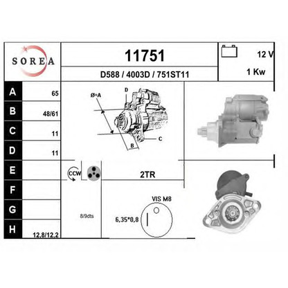 Foto Motorino d'avviamento EAI 11751