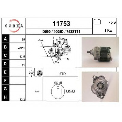 Foto Motorino d'avviamento EAI 11753