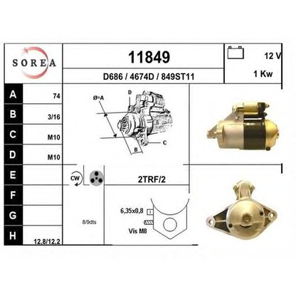 Foto Motorino d'avviamento EAI 11849