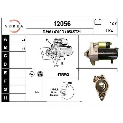 Foto Motorino d'avviamento EAI 12056