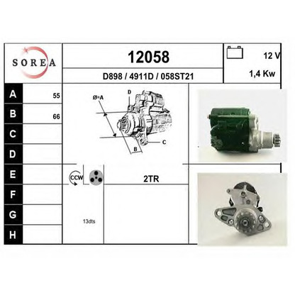 Foto Motorino d'avviamento EAI 12058