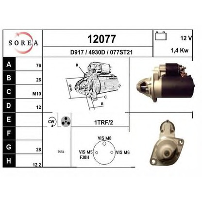 Foto Motorino d'avviamento EAI 12077