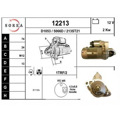 Foto Motor de arranque EAI 12213