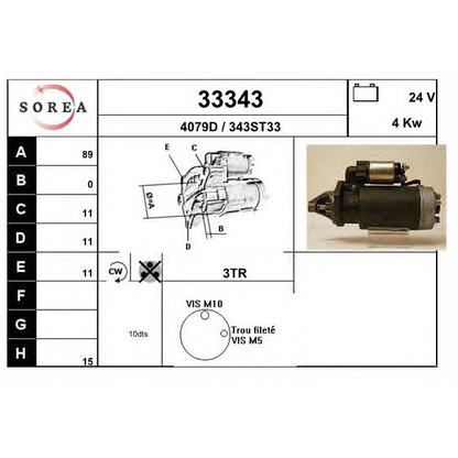 Foto Motor de arranque EAI 33343