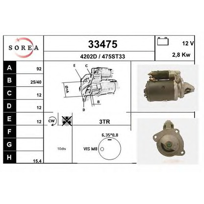 Zdjęcie Rozrusznik EAI 33475