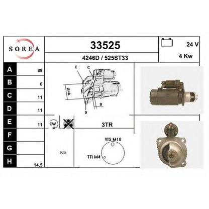 Foto Motorino d'avviamento EAI 33525