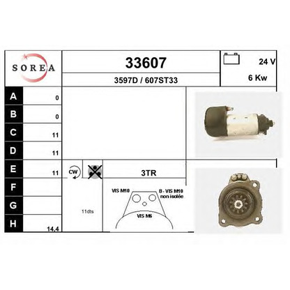 Foto Motor de arranque EAI 33607