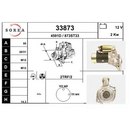 Foto Motor de arranque EAI 33873