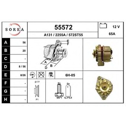 Photo Alternator EAI 55572