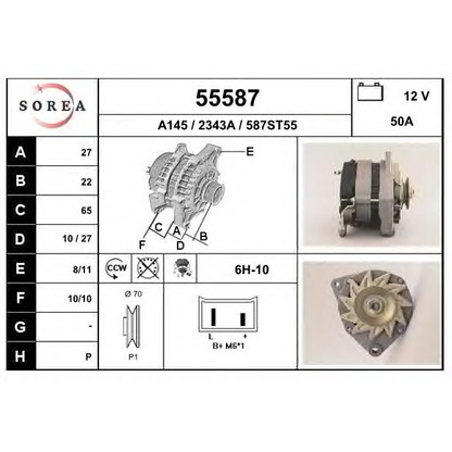 Photo Alternator EAI 55587