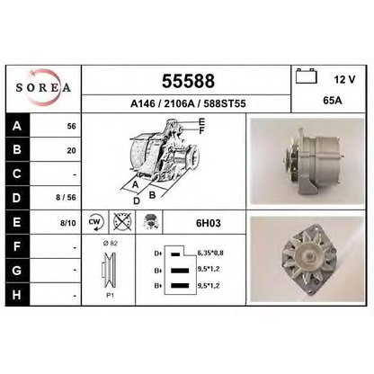 Photo Alternator EAI 55588