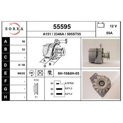 Foto Alternador EAI 55595