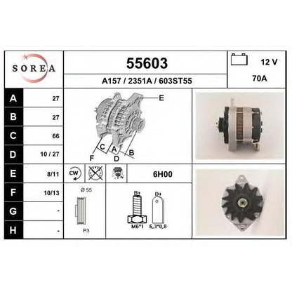 Foto Alternador EAI 55603