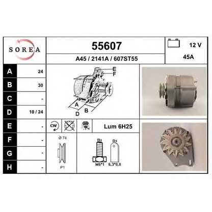 Foto Alternatore EAI 55607