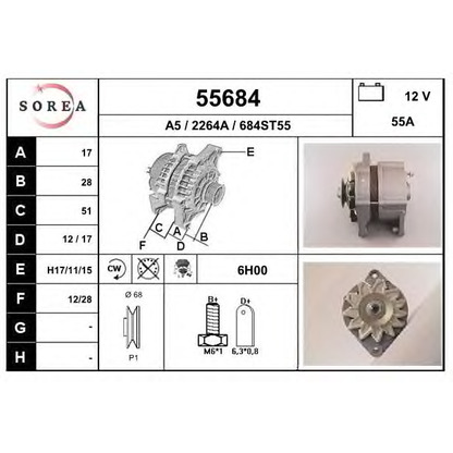 Photo Alternator EAI 55684