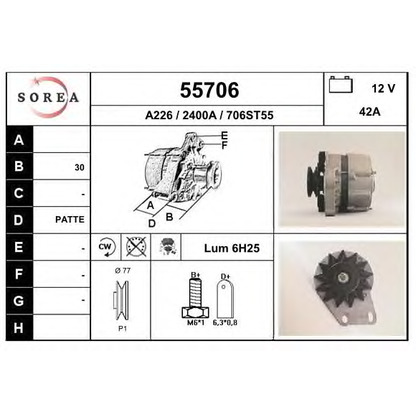 Photo Alternator EAI 55706