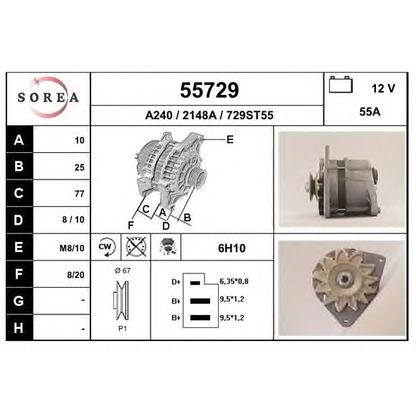 Foto Alternador EAI 55729