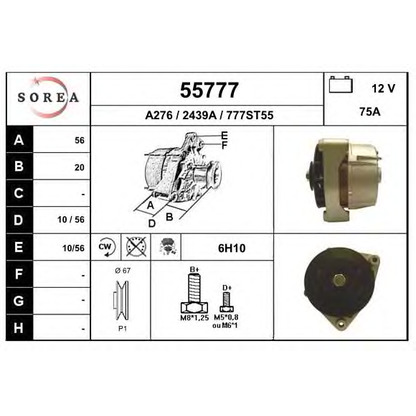 Photo Alternator EAI 55777