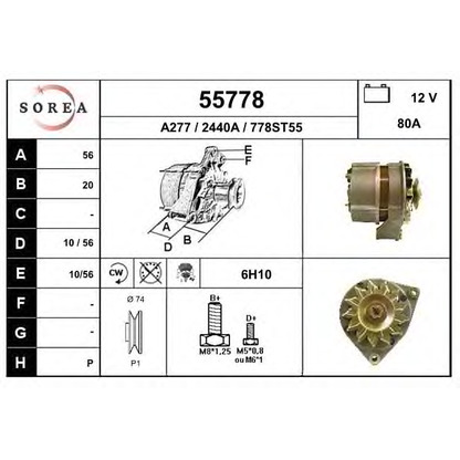 Photo Alternator EAI 55778