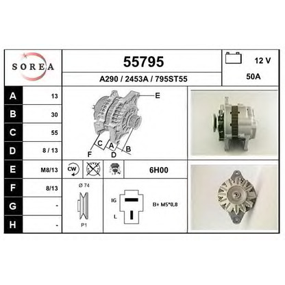 Zdjęcie Alternator EAI 55795