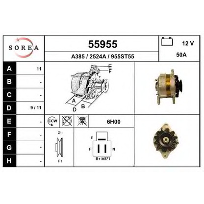 Zdjęcie Alternator EAI 55955