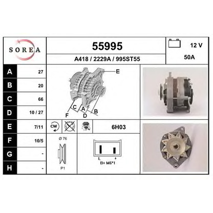 Photo Alternator EAI 55995