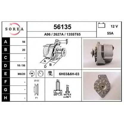 Photo Alternator EAI 56135