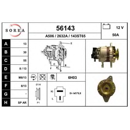 Photo Alternator EAI 56143