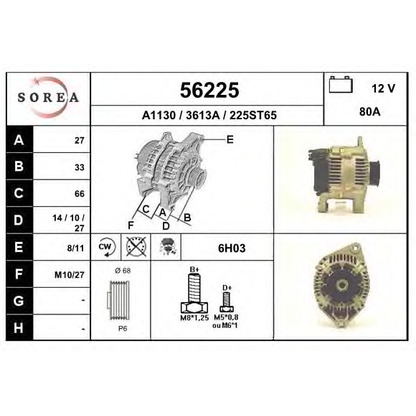 Foto Alternador EAI 56225