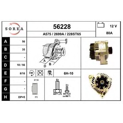 Foto Alternador EAI 56228