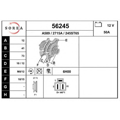 Foto Alternatore EAI 56245