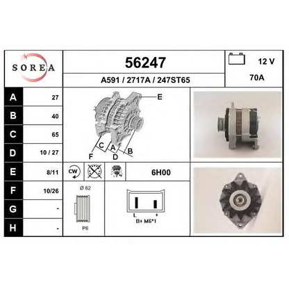 Foto Alternatore EAI 56247