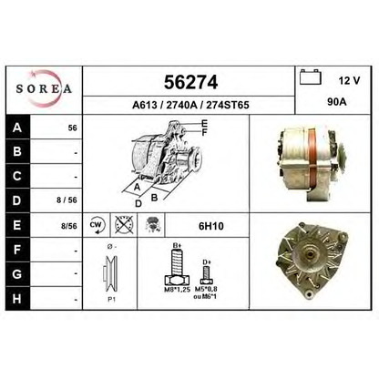 Foto Alternador EAI 56274