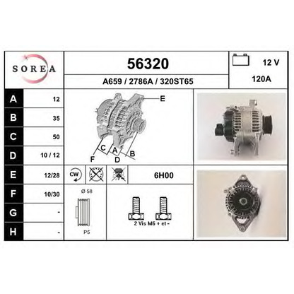 Foto Alternatore EAI 56320