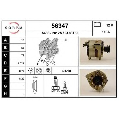 Foto Alternador EAI 56347